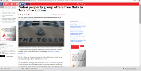 You can read the whole story on: https://meconstructionnews.com/story/4376/dubai-property-group-offers-free-flats-to-torch-fire-victims